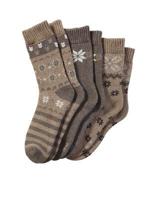 Orbisana Socken mit Norwegermotiv, 3 Paar (Größe: 43-46)