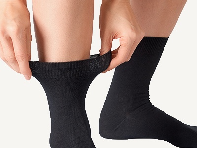 Elastische Orbisana Socken ohne Gummi